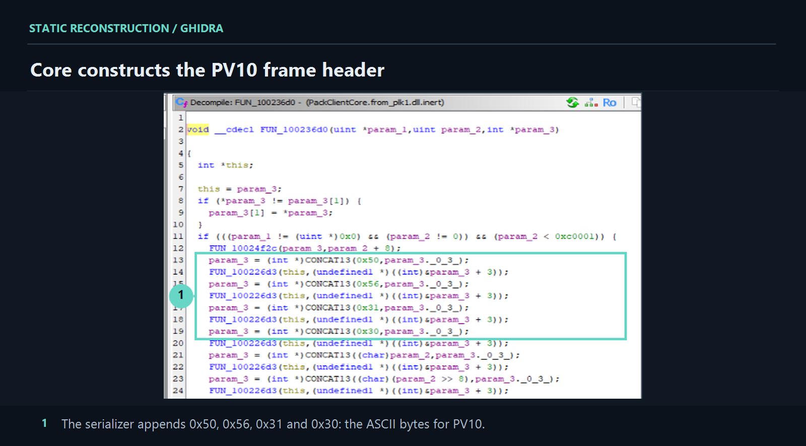Core serializes its built-in preview as PV10.