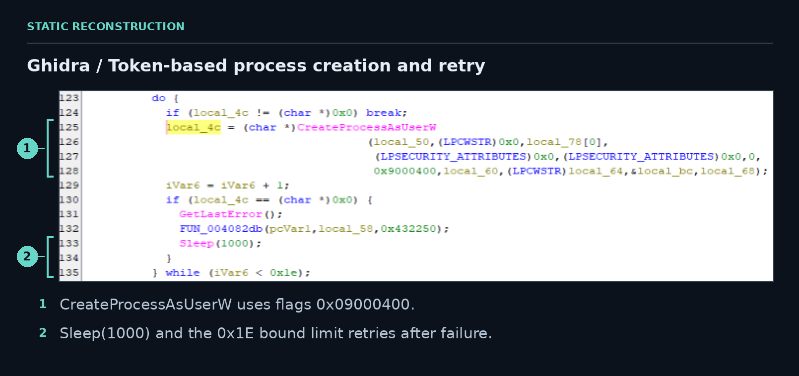 The active-session path retries a token-based launch.